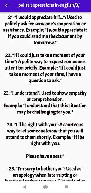 polite expressions in english Screenshot 3