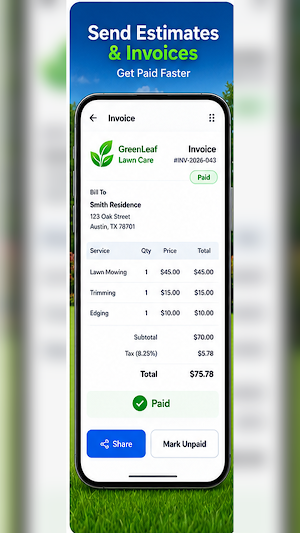 Lawn Care Business Manager Screenshot 2
