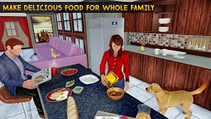 Family Pet Dog Home Adventure Game Screenshot 1