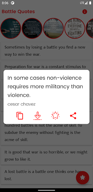 Battle Quotes and Sayings Screenshot 2