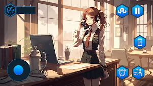 Anime Games: Office Girl Sim Screenshot 3