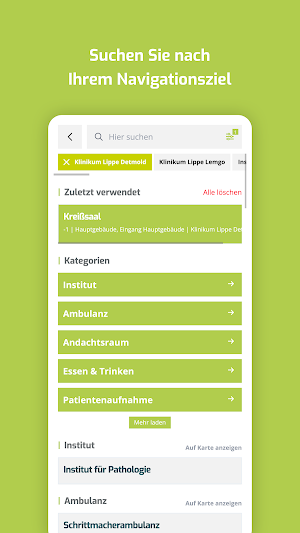 Klinikum Lippe Navi Screenshot 1