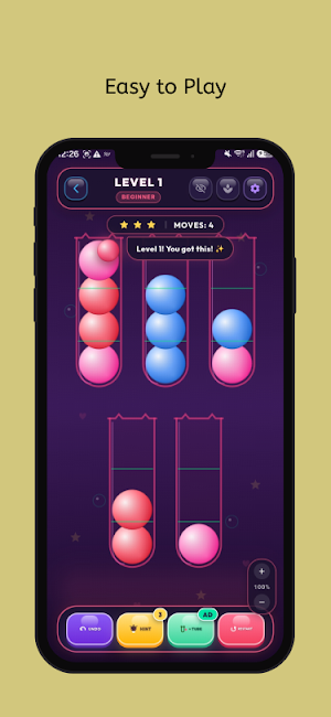 Ball Sort Puzzle : Color Game Screenshot 1