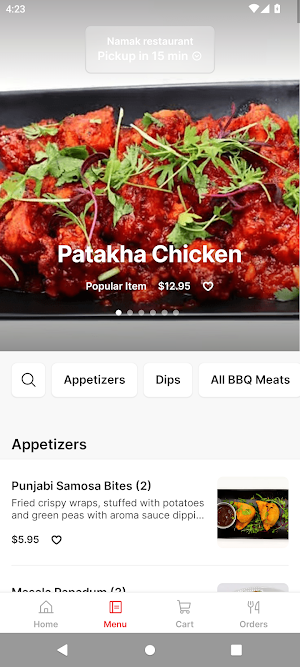 Namak restaurant Screenshot 1
