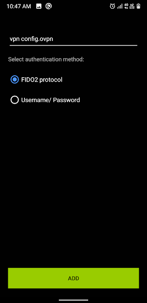 VinCSS OVPN Client Screenshot 1