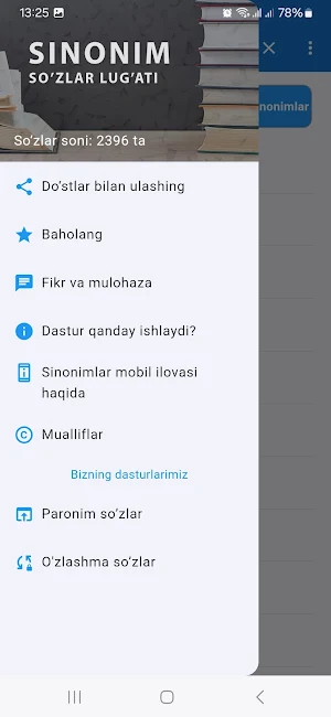 Sinonim so'zlar Screenshot 3