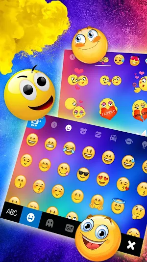 Color Explosion Keyboard Theme Screenshot 2