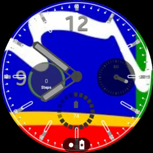 Cape Town Flag Watchface Screenshot 1