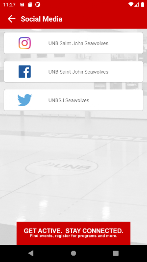 UNB Saint John Rec Services Screenshot 3