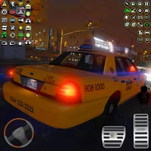 US Taxi Game 2023 3D Taxi Car Screenshot 0