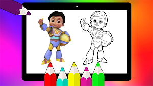 Vir Robot Boy Coloring Book Screenshot 2