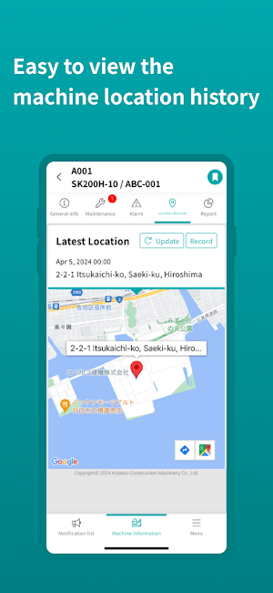 KOBELCO Fleet Management Screenshot 3