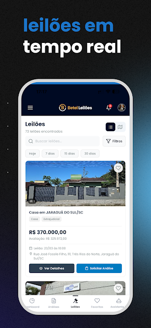 Betel Leilões Screenshot 2