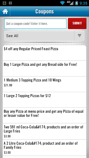 Domino's Canada Screenshot 2
