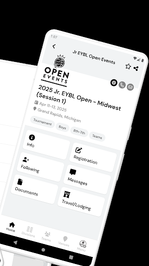 Jr EYBL Open Events Screenshot 1
