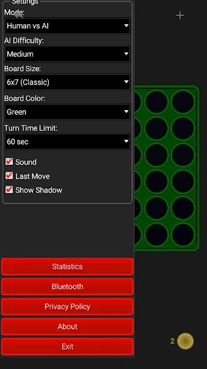 Connect4 - AI and Bluetooth Screenshot 1