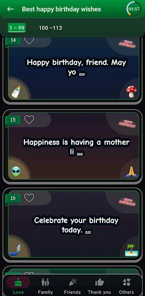 Messages Happy Birthday wishes Screenshot 2