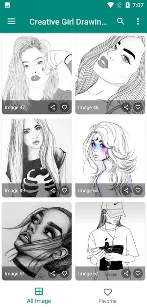 Creative Girl Drawings Ideas Screenshot 3