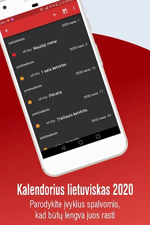 kalendorius lietuviskas 2020 su visomis sventemis Screenshot 3