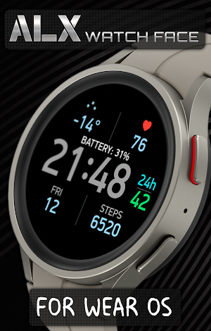 ALX03 Digital Color Watch Face Screenshot 2