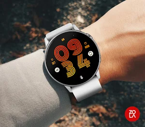 Beauty Orange Fire Watch Face Screenshot 2