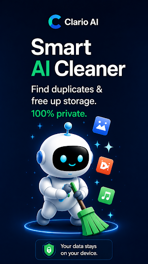Clario : AI Storage Cleaner Screenshot 0