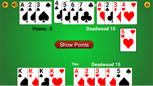 Gin Rummy Offline - Free offline card game Screenshot 2