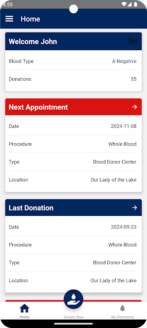 FMOLHS Blood Donor Services Screenshot 0