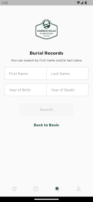 Garden Hills Cemetery Screenshot 0