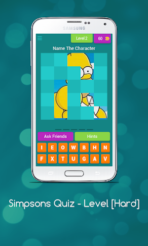 Simp-sons Quiz - Level [Hard] Screenshot 2