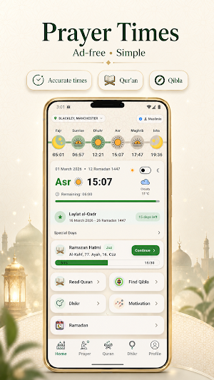 Muslimio: Prayer Times & Quran Screenshot 0