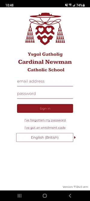 Cardinal Newman School App Screenshot 0