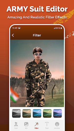 Army Suit Photo Editor Screenshot 2
