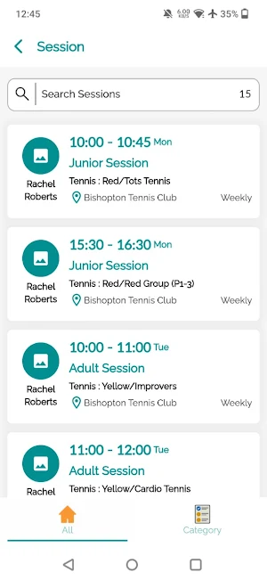 Rachel Roberts Tennis Screenshot 2