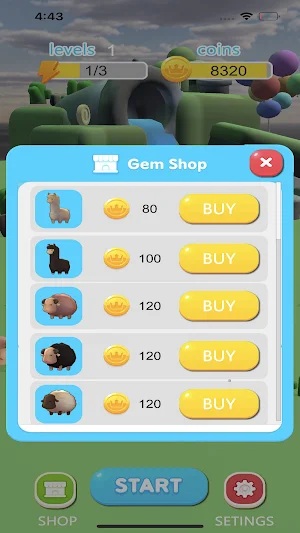 Solitaire 3D Cute Animals Screenshot 2