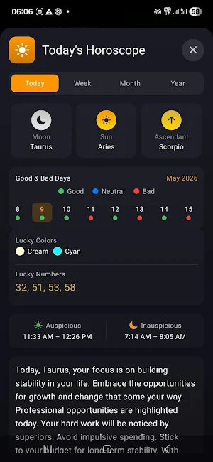 AstroKaal - Vedic Astrology Screenshot 2
