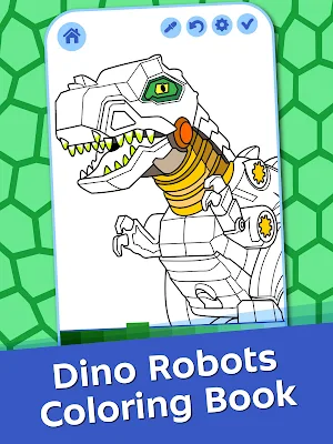 Dino Robots Coloring Book for Boys Screenshot 0