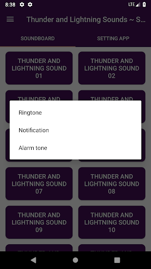 Thunder and Lightning Sound Collections Screenshot 2