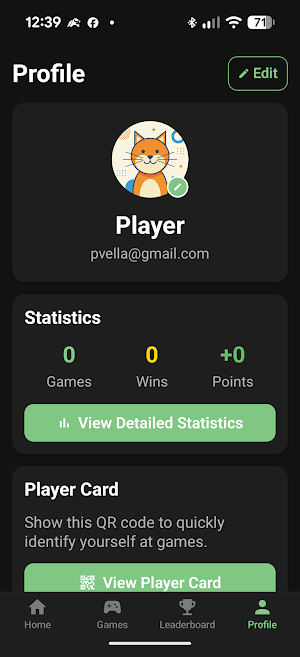 Mahjong Tournament Scorer Screenshot 1