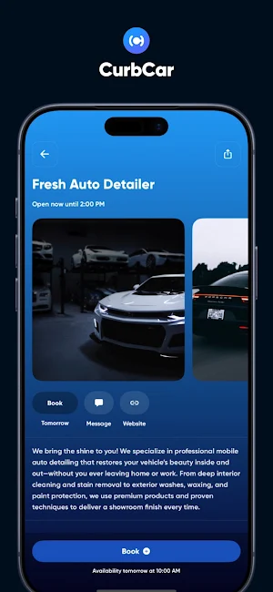 CurbCar: Mobile Detailing Screenshot 0
