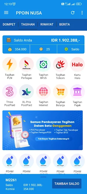 PPOIN Nusa : Agen Pulsa QRIS Screenshot 1