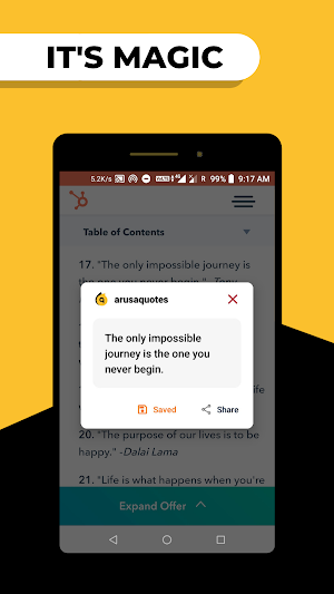 Save Notes, Create Quotes Offline - arUsa Quotes Screenshot 1