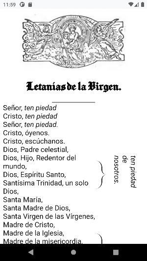 Letanías Católicas Screenshot 2
