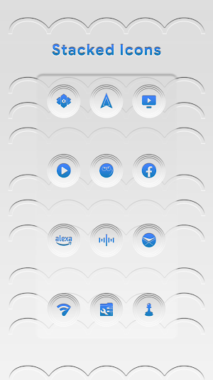Stacked Light Blue Icons Screenshot 3
