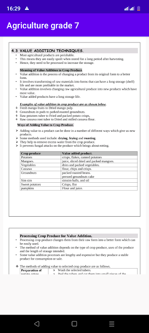 Agriculture grade 7 Screenshot 2