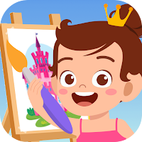 Princesses Coloring Paint Game