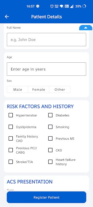ACS Proforma Screenshot 1