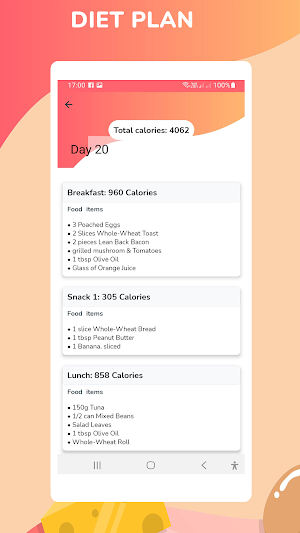 Gain Weight :30 days diet plan Screenshot 2