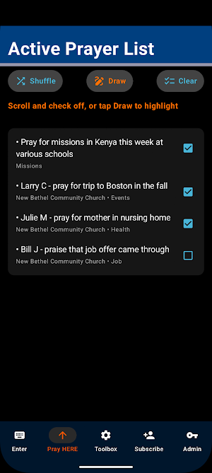 PrayerPoint Screenshot 2