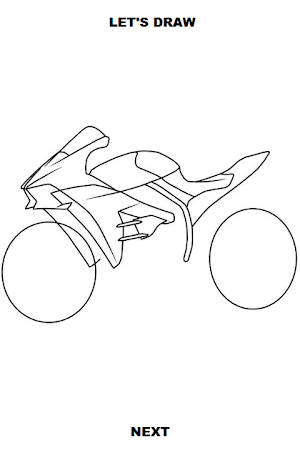 Draw Motorcycles: Sport Screenshot 2
